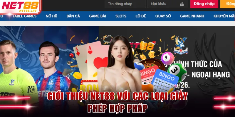 Giới Thiệu NET88 - Nơi Quy Tụ Kho Game Chất Lượng Số 1 1 Giới thiệu NET88 với các loại giấy phép hợp pháp
